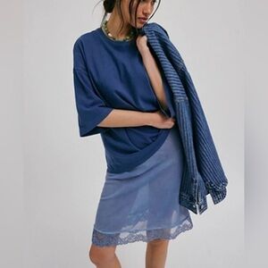 Women’s We The Free Free People Navy Oversized Tee Size Large